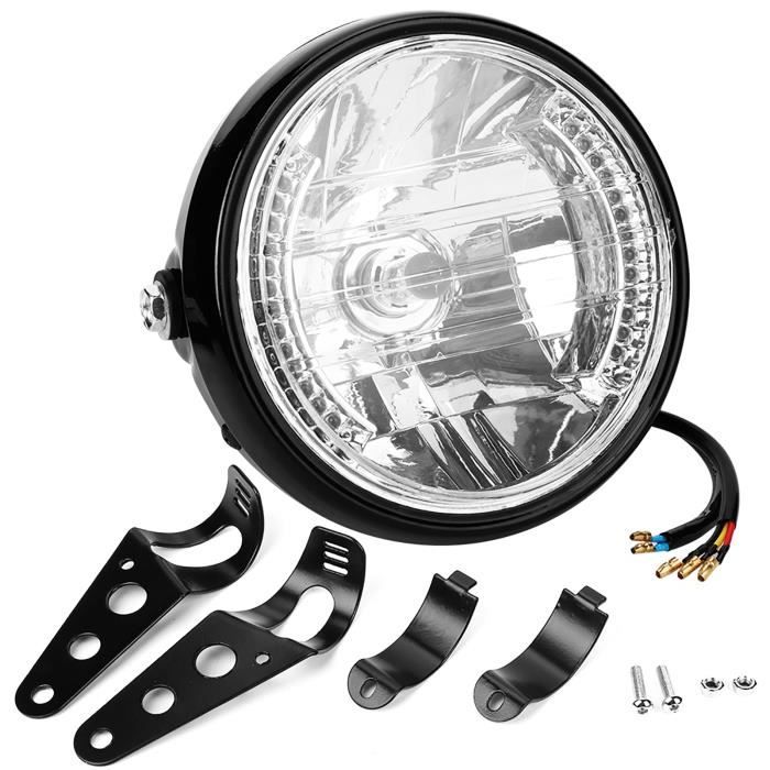 Support De Phare LED 7 Pouces Pour Moto - Compatible Tubes Fourche 38 à 51 Mm - Montage Facile Avec Clips Et Broches De Localisation