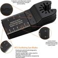 26 Accessoires d'outils Oscillants Multifonctions Lame de scie universelle pour Parkside Dewalt Ryobi Bosch Couper les coins de Bois-3