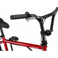 Licorne Bike Jump Premium BMX Système de rotor à 360° 4 niveaux en acier [Rouge, Freestyle]-3