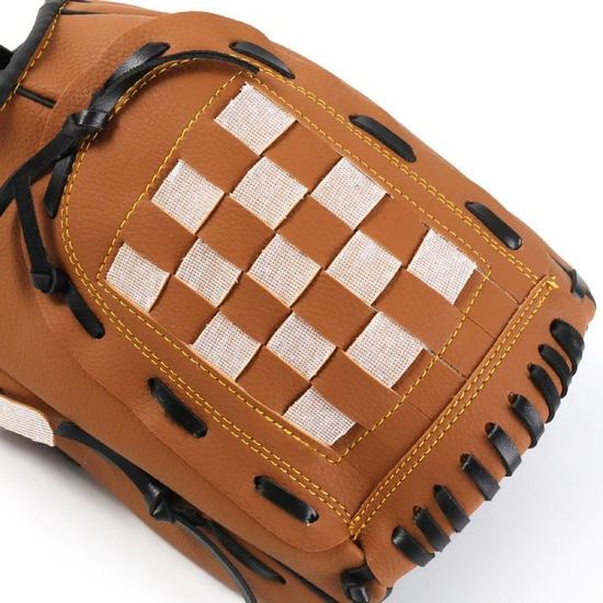 Gants De Baseball & Softball PVC Marron – Protection Mains Enfant & Adulte, Entraînement Extérieur Durable