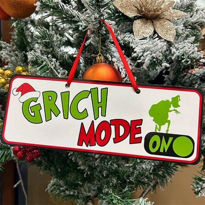 Lot De 8 Décorations Noël Grinch Pour Sapin - Pendentifs à Suspendre Pour Fêtes Et Maison