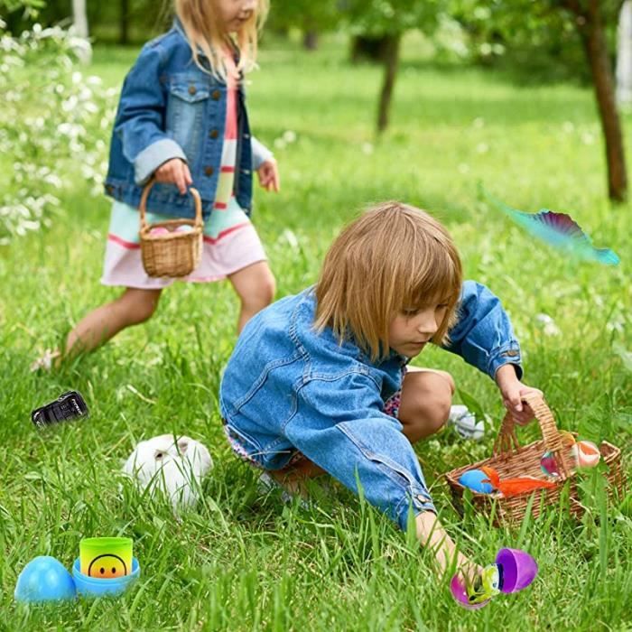Lot De 4 Grands Œufs De Pâques En Alpaga Avec Intérieur En Alpaga Pour Enfants, Garçons, Filles Lot De 4 Grands Œufs De Pâques En Alpaga Avec Intérieur En Alpaga Pour Enfants, Garçons, Filles