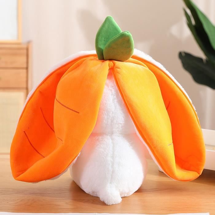 Lapin carotte - environ 18 cm - Sac de fruits transformable en lapin en  peluche pour enfants, 18cm, Jolies lo - Cdiscount Jeux - Jouets