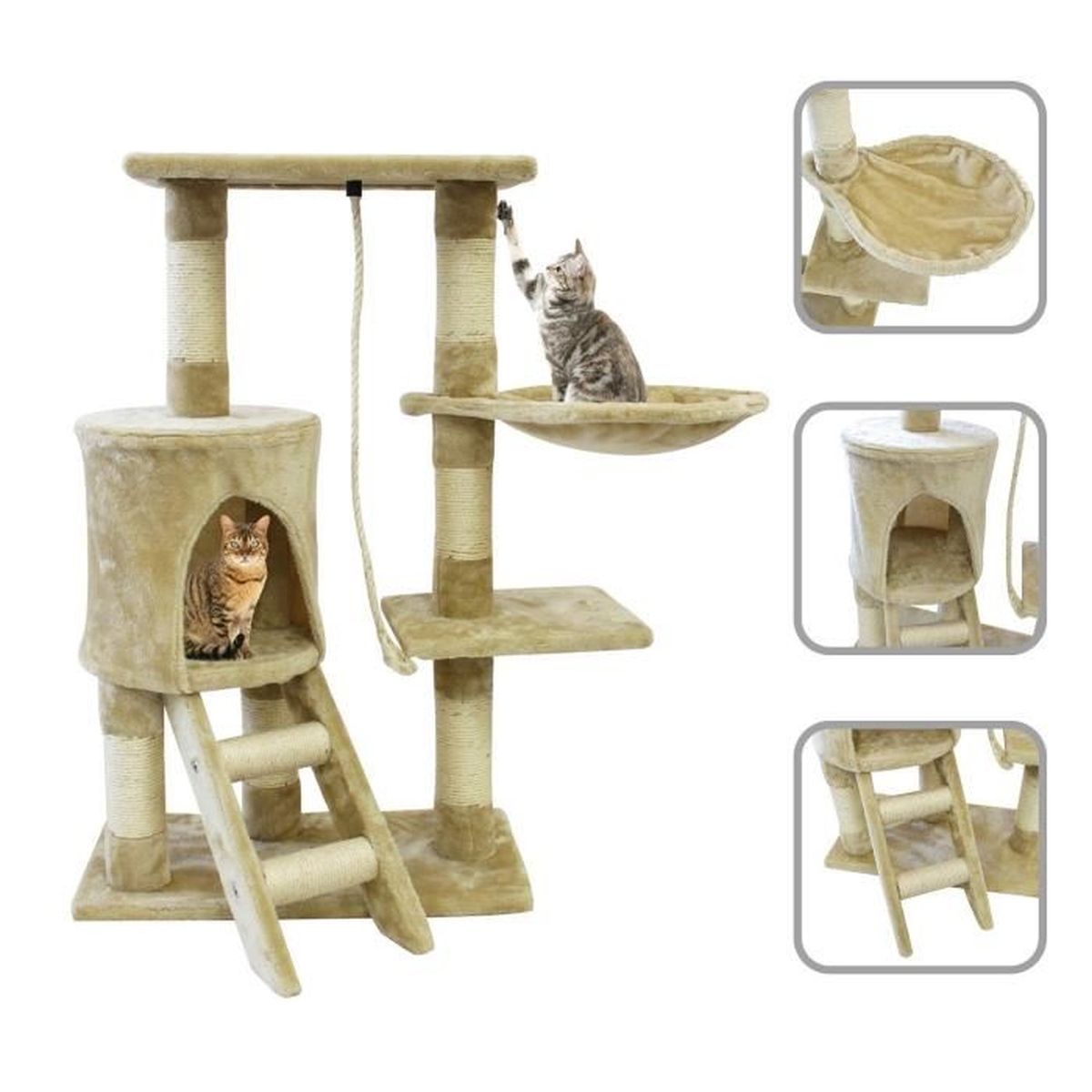 Hamalin Gines Kapilyarite Accessoire Arbre A Chat Hamac Lagourmandine Org