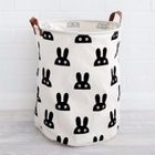 WILTEC Bébé Enfants Jouet Vêtements Toile Panier à Linge Panier de Rangement Pliant
