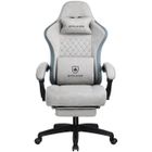 GTPLAYER Chaise de bureau gaming Fauteuil ergonomique inclinable - Réglable en hauteur - Gris