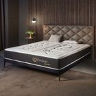 NATURALEX Matelas 160x200 cm - Privilège - Matelas Ressorts Ensachés,Mousse mémoire de forme HR + Blue Latex,Mi-ferme,épais 24 cm