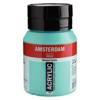 Pot peinture acrylique 500ml Amsterdam vert turquoise