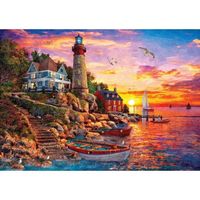 Puzzle 2000 pièces - Art Puzzle - Le magnifique coucher de soleil - Adulte - Blanc