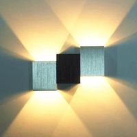 Appliques d'intérieur TD® Blanc chaud Lampe LED Cube Convient à la chambre à coucher, à l'escalier, au salon et au bureau