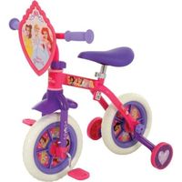 Vélo d'entraînement 2 en 1 Disney Princess - Violet / Rose - 10 pouces
