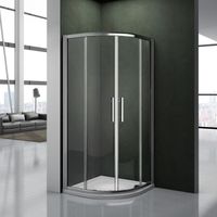 90x90x185cm cabine de douche porte de douche  paroi de douche accès d'angle verre anticalcaire