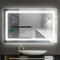Miroir de Salle de Bain LED Yipeema 80 x 60 cm - Étanche IP44 - Éclairage Blanc Froid