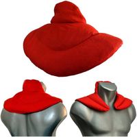 Traitements Chaud-froid - Coussin Nuque Col Montant L Rouge Coton Bio Noyaux Cerises Épaules Cou