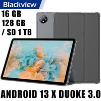 Blackview Tab 80 Tablette Tactile 10.1" Android 13 16Go+128Go-SD 1To 7680mAh 13MP Face ID,5G Wifi,4G Dual SIM Tablette PC - Gris