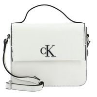 Calvin Klein CKJ Minimal Monogram Boxy Flap Crossbody Bag 19 Ivory [199217] -  sac à épaule bandoulière sacoche