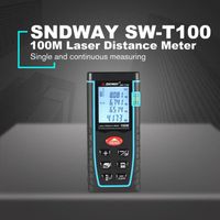 SNDWAY Télémètre laser 100M Télémètre laser télémètre métro trena laser ruban à mesurer règle outil de roulette