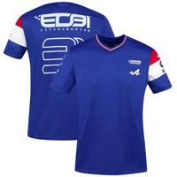 T-shirt moto Racing - Alpine - CD55TR - Manches courtes - Bleu