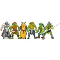 Figurines Tortues Ninjas - SEBTHOM - Pack de 6 - Vert - Enfant - Mixte