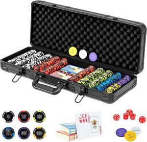 Étui à Jetons De Poker En Alliage D'Aluminium Avec Serrure - Boîte De Rangement Pour 200 Jetons, Poignée Portable Et Protection Sécurisée