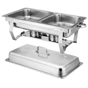 Lot de 6 plats inox ronds - La solidaire