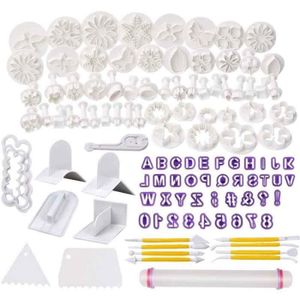 Set De 96 Outils De Modelage Fondant - Décoration Gâteaux, Cookies, Pâte à Sucre
