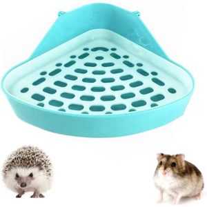 FOND DE CAGE Fonds De Cages Litières Pour Petits Animaux - Toilettes Plastique Coin Litière Hamster Compagnie Petit Rat