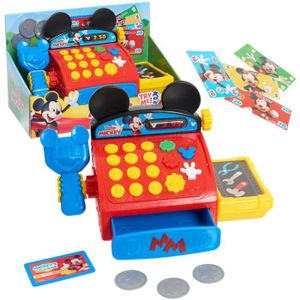 MARCHANDE Just Play Disney Mickey Mouse caisse enregistreuse électronique avec accessoires pour enfants lumière/son