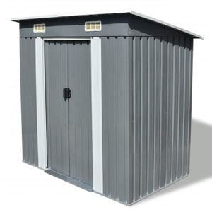 Abri De Jardin Metal 2 7 M Toiture Monopente Gris 2208205 Achat Vente Abri Jardin Chalet Abri De Jardin Metal 2 7 M Cdiscount