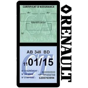 Blanc Générique Etui Double Assurance Audi Porte Vignette adhésif Voiture Stickers Auto rétro 