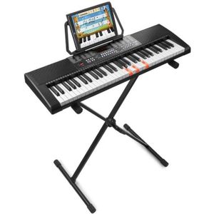 GOPLUS Piano Numérique 61 Touches Sensibles au Toucher,2 Modes  d'Alimentation,avec Tabouret,Réglable en Hauteur,Avec Ecran LCD - Cdiscount  Instruments de musique