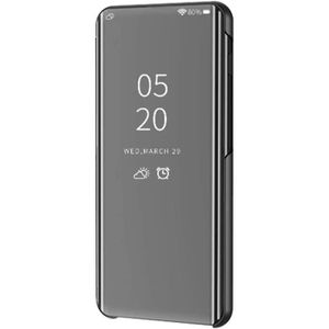 HOUSSE - ÉTUI Miroir Coque Samsung Galaxy Note 20 6,7 Pouces, Translucide Rabat Clair Clapet Flip Cover Ultra Mince Dur PC Anti-RayureNoir
