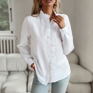 Chemisier a volant blanc Cdiscount