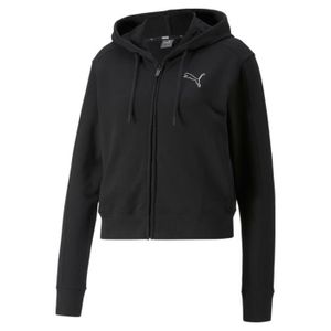 SWEATSHIRT Sweatshirt à capuche full zip femme Puma HER TR - noir - XS