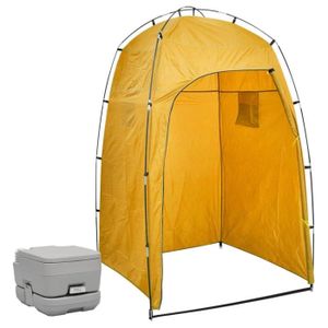 WC - TOILETTES 7540536789695 Toilette portable de camping avec tente 10+10 L