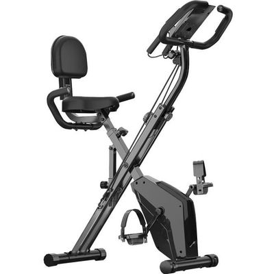 Vélo D'appartement Pliable IDMarket Avec Dossier Et écran LCD – Selle Réglable – Neuf