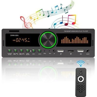 Autoradio Stéréo Bluetooth Étanche pour Moto, Bateau, Voiture, Lecteur MP3,  Système de Son existent, Récepteur FM AM pour SPA, UTV, RL - AliExpress