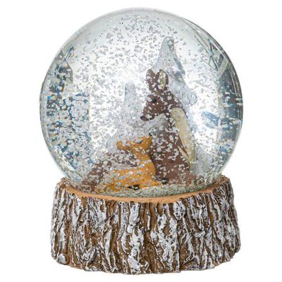 Boule à Neige Château Atmosphera For Kids - Résine Et Verre D10cm Bleu - Décoration Enfant Magique