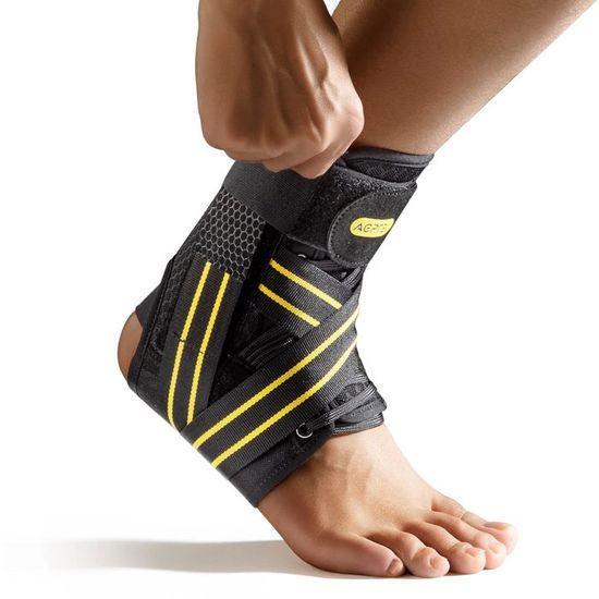 Attelle Cheville Flintronic à Laçage Rapide – Soutien Latéral Amovible, Respirante, Taille L, Pour Homme Et Femme
