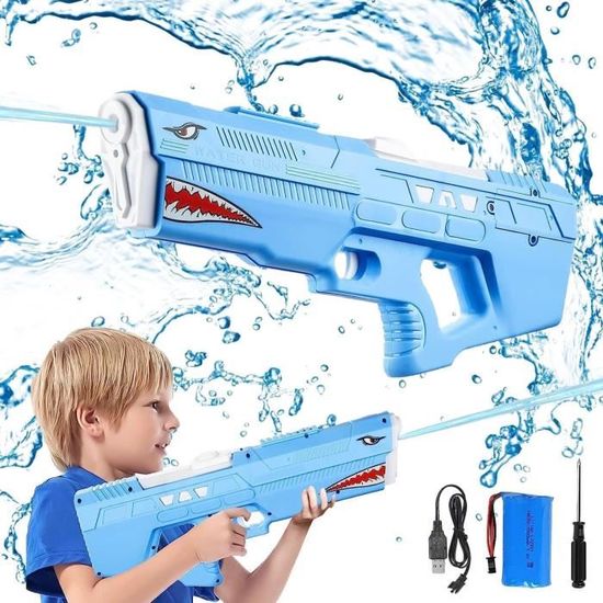 Pistolet à Eau électrique JONRRYIN - 600ml, Portée 10m, Rechargeable - Pour Enfants Et Adultes, Piscine, Plage