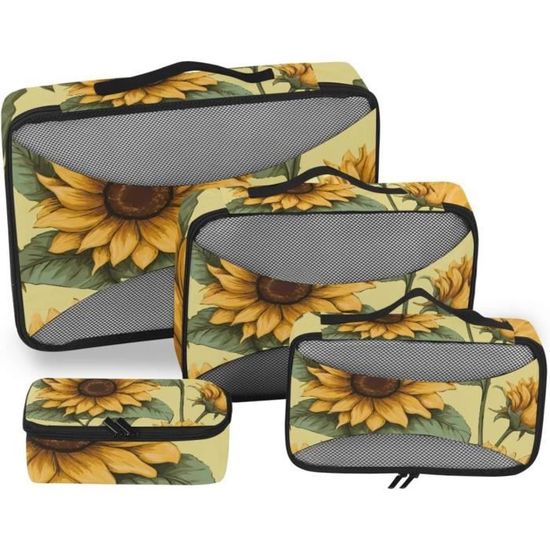 Lot De 9 Cubes D'emballage Pour Valises De Voyage