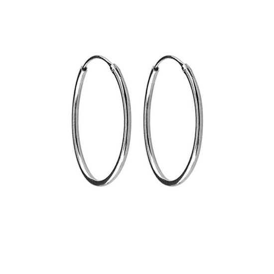 Créoles FOCALOOK 30mm/50mm/70mm/100mm - Acier Inoxydable Plaqué Or/Argent/Noir