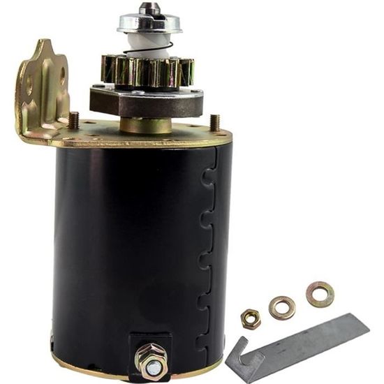 New Starter Motor For Briggs & Stratton Engines 7-18HP, 14-Tooth Steel Gear, 12V - Replaces 693552