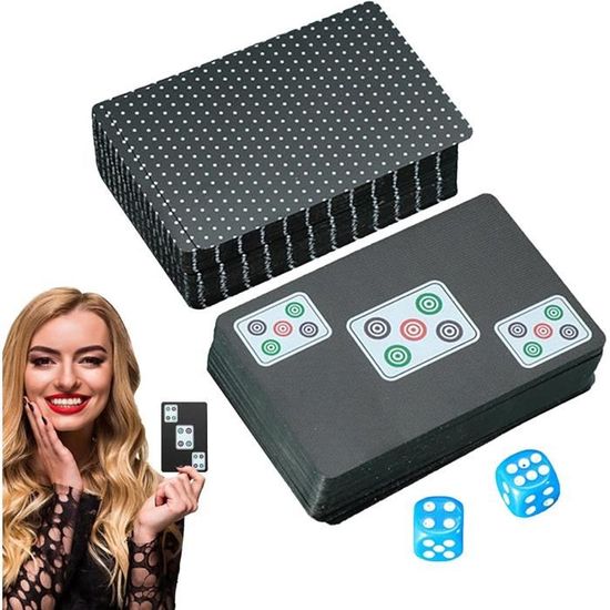 144 pièces voyage Mahjong Portable Mah-jongg avec ... – Grandado