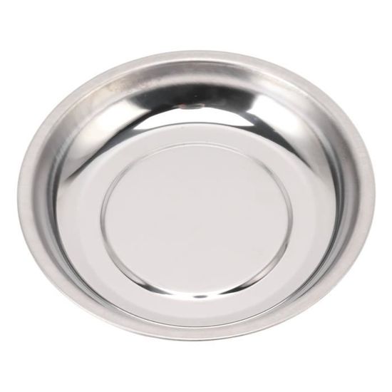 Bol Magnétique En Inox Pour Pièces 7.6/10.2/15.2 Cm - Base Aimantée Puissante, Fond PVC, Pour Atelier Et Garage