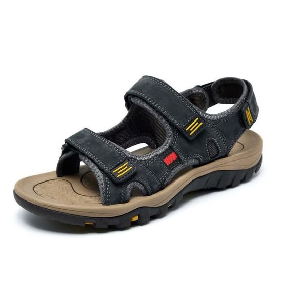 Sandales Pour Homme Réglables - Semelle En Latex Antidérapante, Confortables Pour L'Été, Intérieur/Extérieur - 7