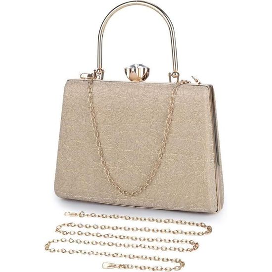 Milisente Pochette Soirée Femme Élégante Avec Fleurs - Sac Main Embrayage Rose Parfait Pour Mariages Et Fêtes