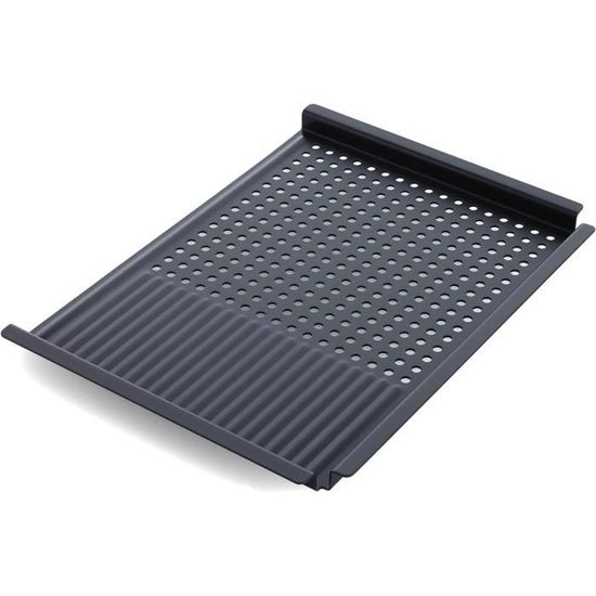 Plaque à Griller Induction Briebe 43x25cm - Revêtement Titane Anti-adhésif Sans PFOA | Pour Vitrocéramique Gaz Four