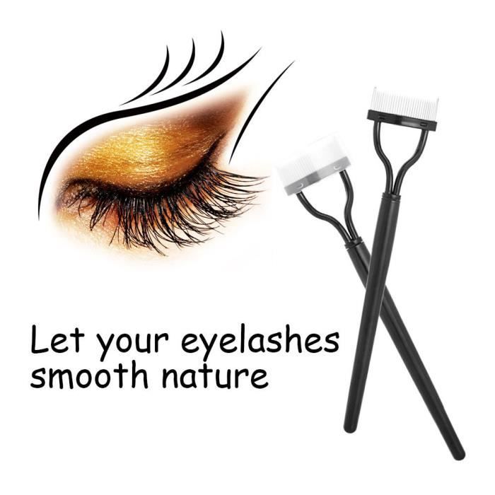 Eyelash Comb Lash Separator Mascara Lift Curl Metal Brush Beauty Makeup Tool