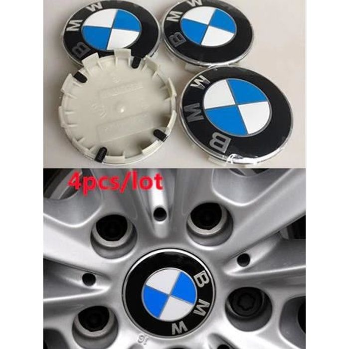 4 pièces 68mm Centre de roue pour voiture BMW, couvercle cache-moyeu, pour BMW E84, E83, E70, F15, E71, F16, E81, E87, F20, E90